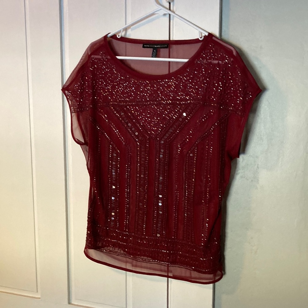 White House Black Market size Medium holiday shirt